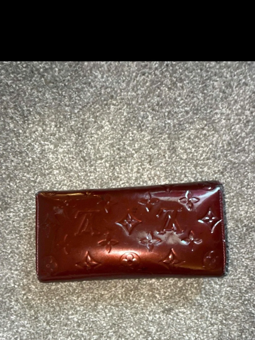 Louis Vuitton Vernis Long Wallet - Burgundy - Authentic